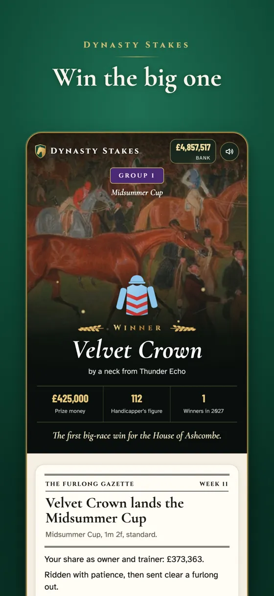 A big-race win